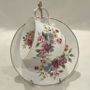 Queen’s England Rosina Bone China “Centenary Dear” Teacup &Saucer Set | VTG |EUC